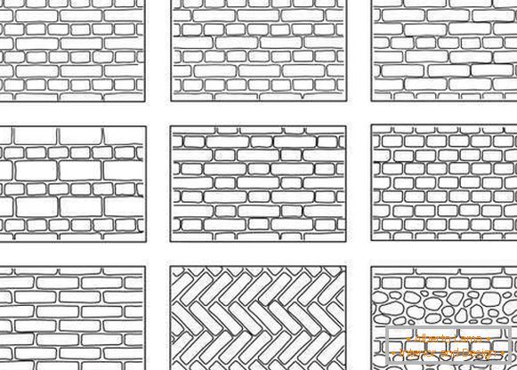 Facing brick for the facade: show options for decoration and masonry