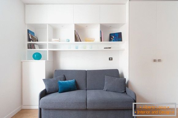 Folding sofa for a small apartment