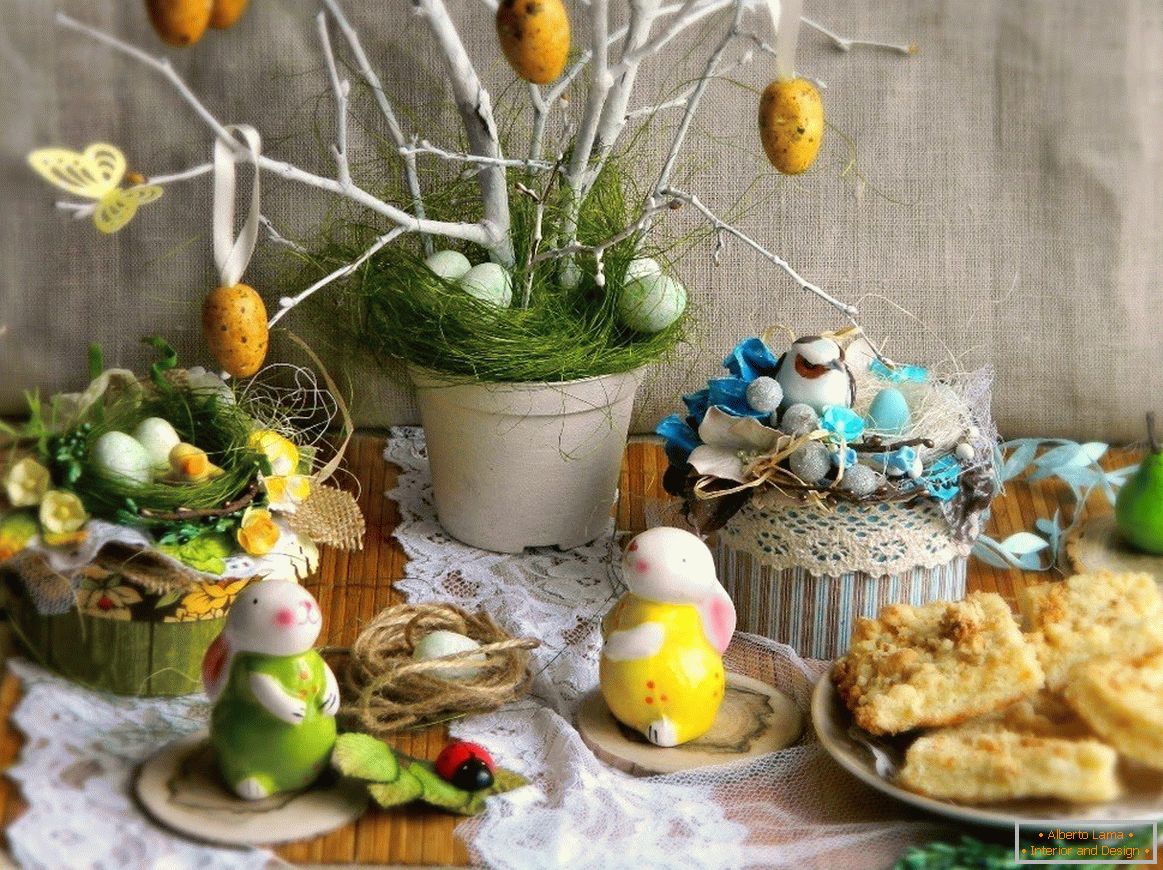 Easter hare on the table