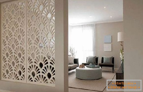 decorative partitions from gypsum board, photo 7