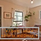 Entrance hall in beige color