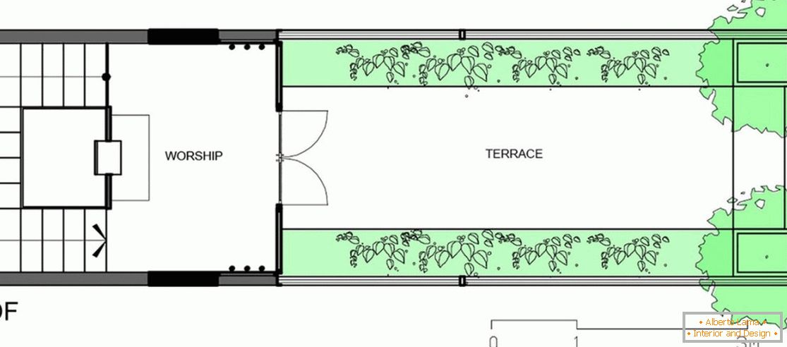 The layout of the roof of the house from the DD concept