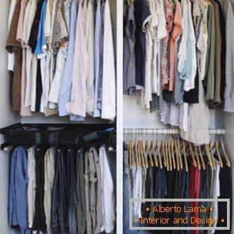 The layout of the dressing room - photos of the best design