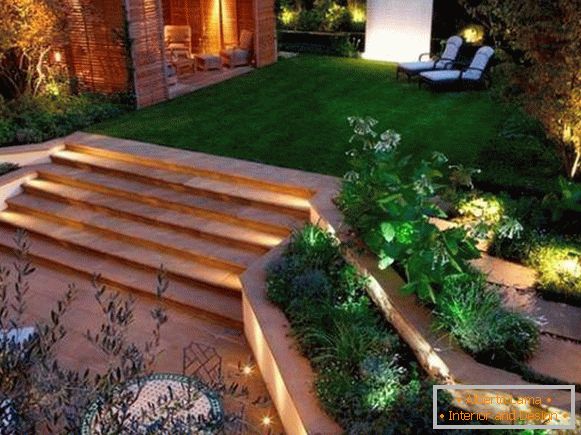 Minimalist garden design with own hands