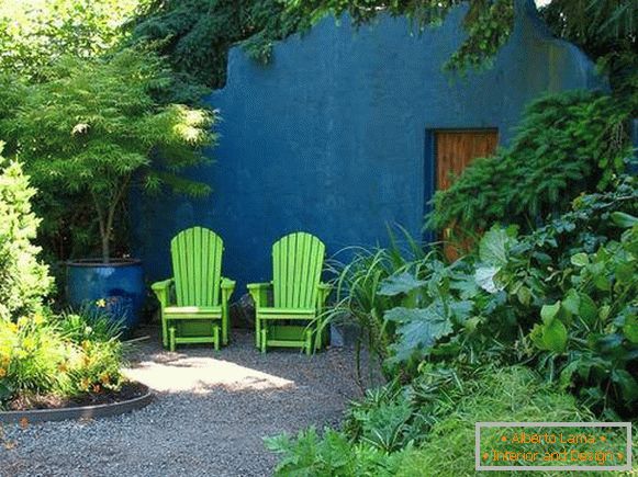 Stylish garden design in photo 2015