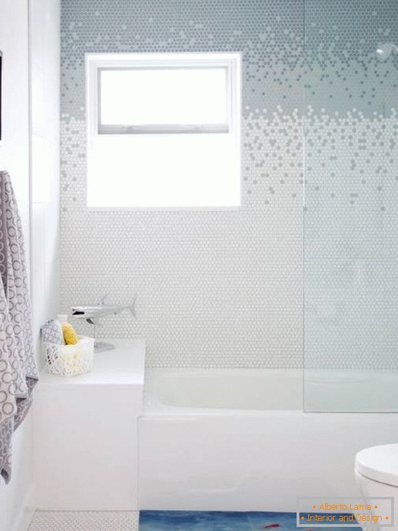 Creative design of bathroom tiles photo design