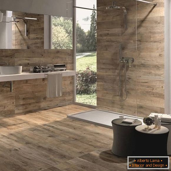 Wooden Bathroom Tile Photo