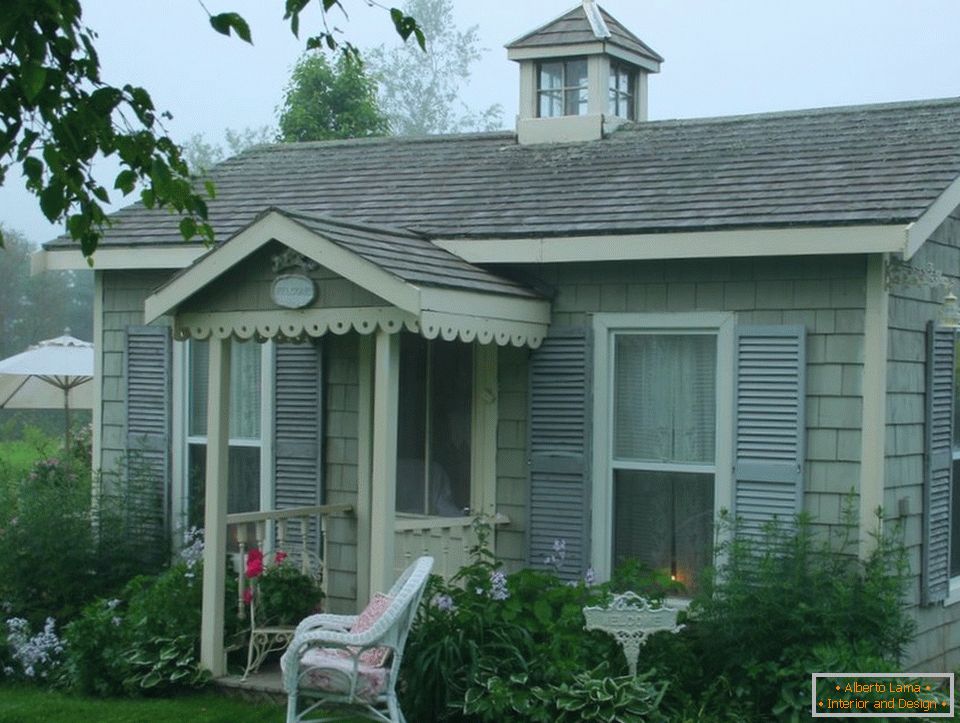 Landscaping of the cottage terrace