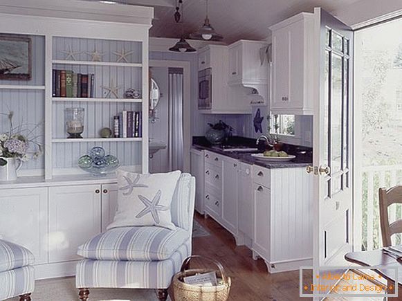 Wooden floor in the cottage