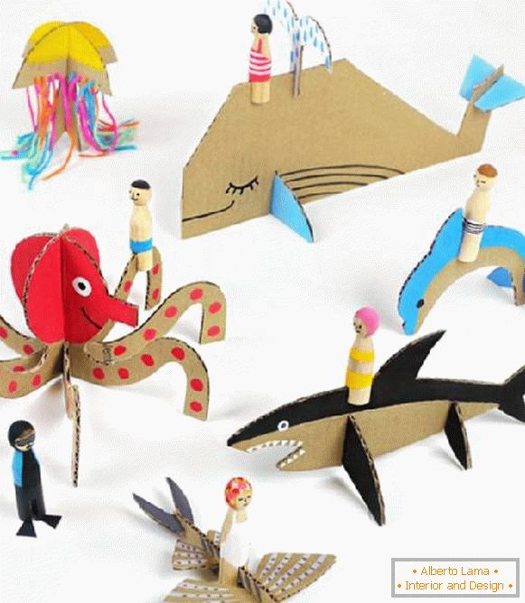 handmade articles made of cardboard for children, photo 8