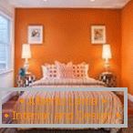 Bedroom в оранжевых тонах