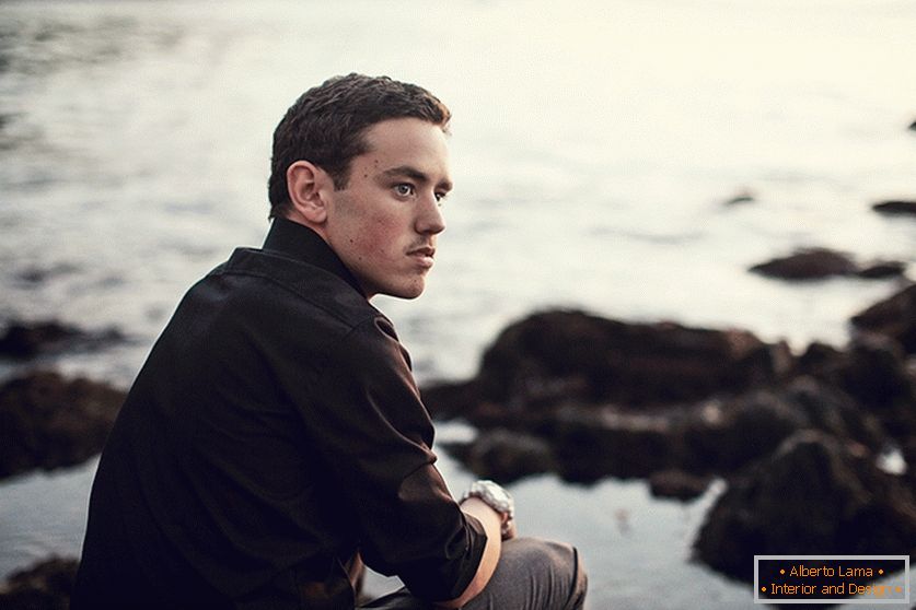 Portrait of a guy on the beach