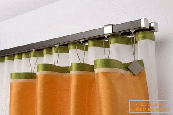 ceiling curtain rod for curtains, photo 15