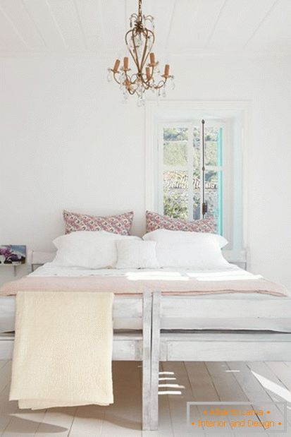 Bedroom in white color