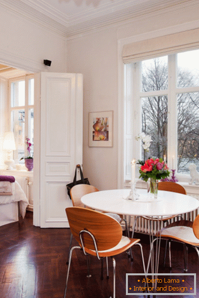 Dining room in Scandinavian style
