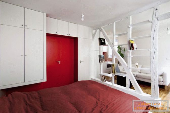 Sleeper in studio apartment