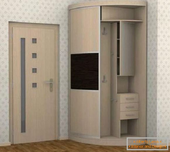 hallways in a small corridor with a compartment cupboard, photo 12