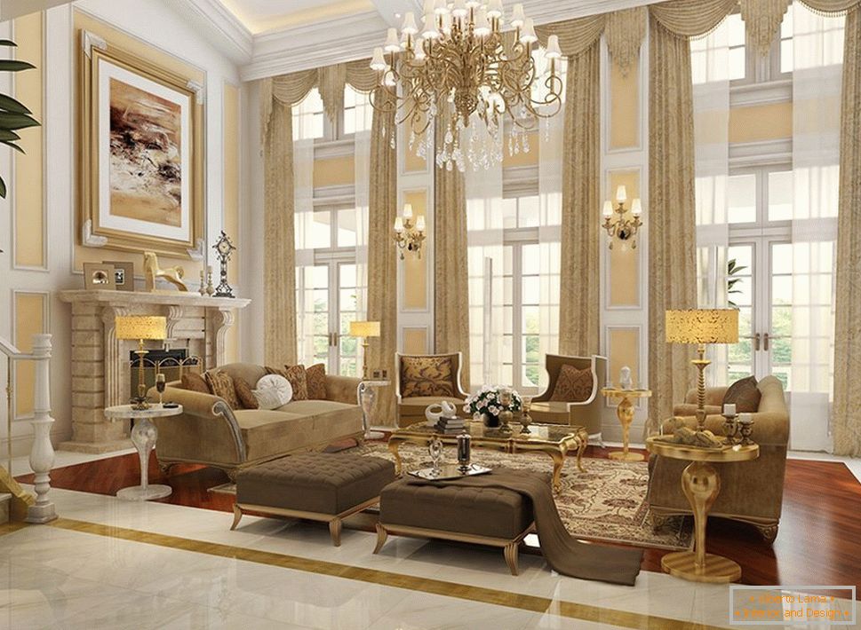 Elite interior of the mansion