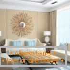 Effective design of the room in beige color