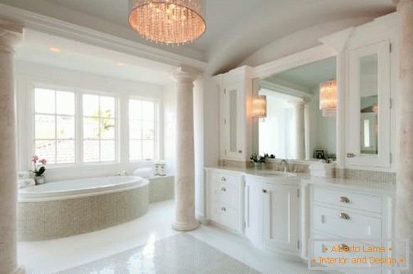 chandelier for a bathroom in a classic style
