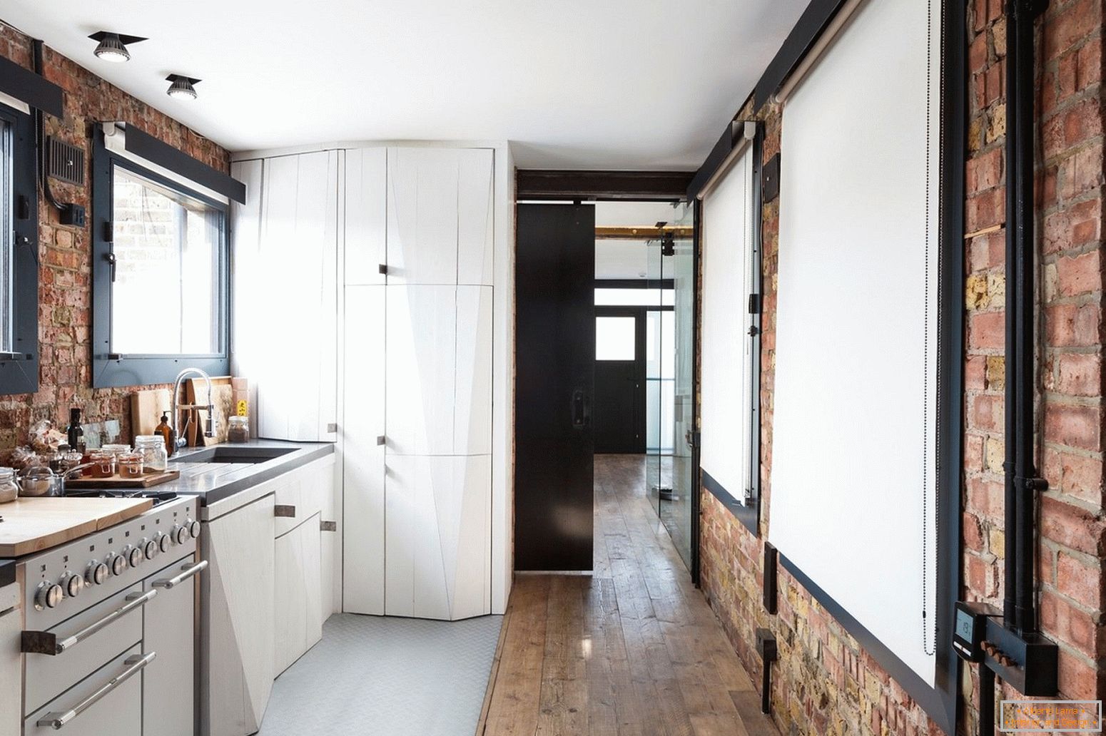 Interior of a small kitchen