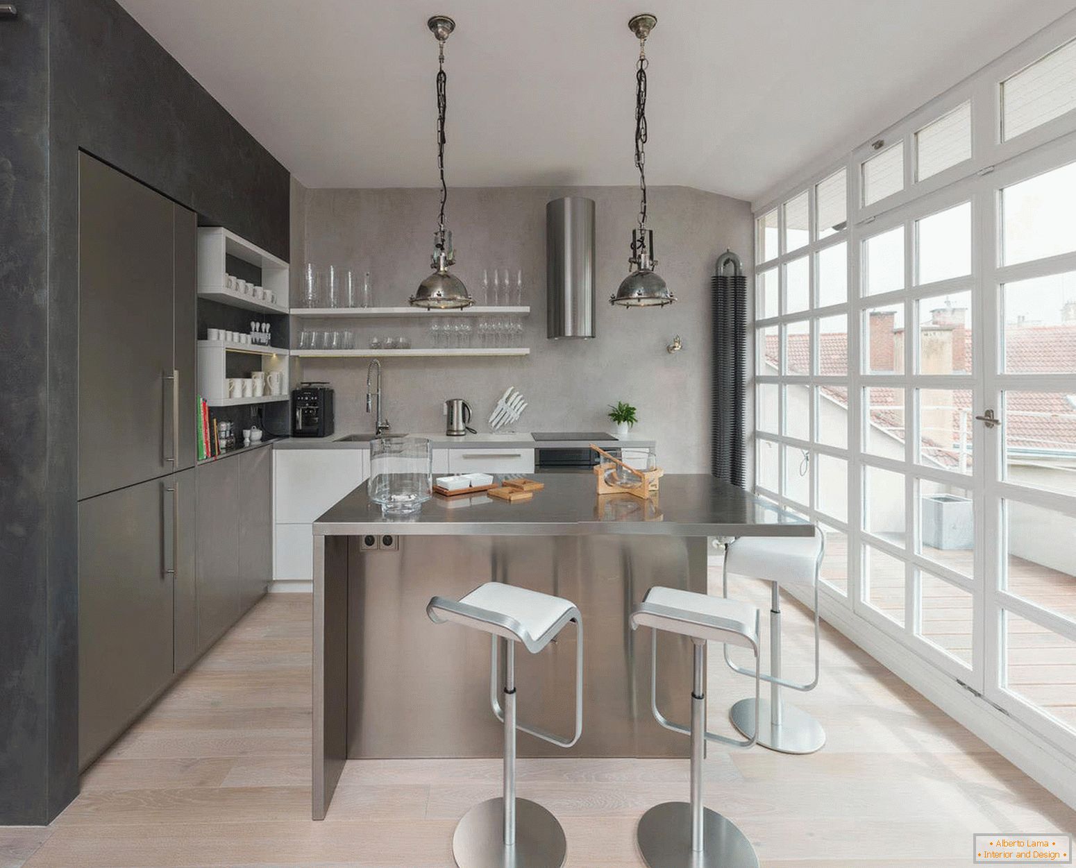 Interior of a small kitchen