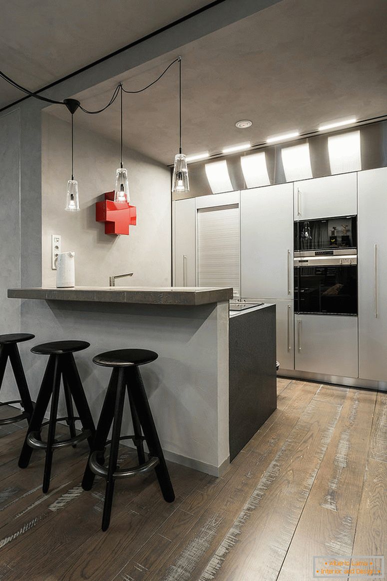 Interior of a small kitchen