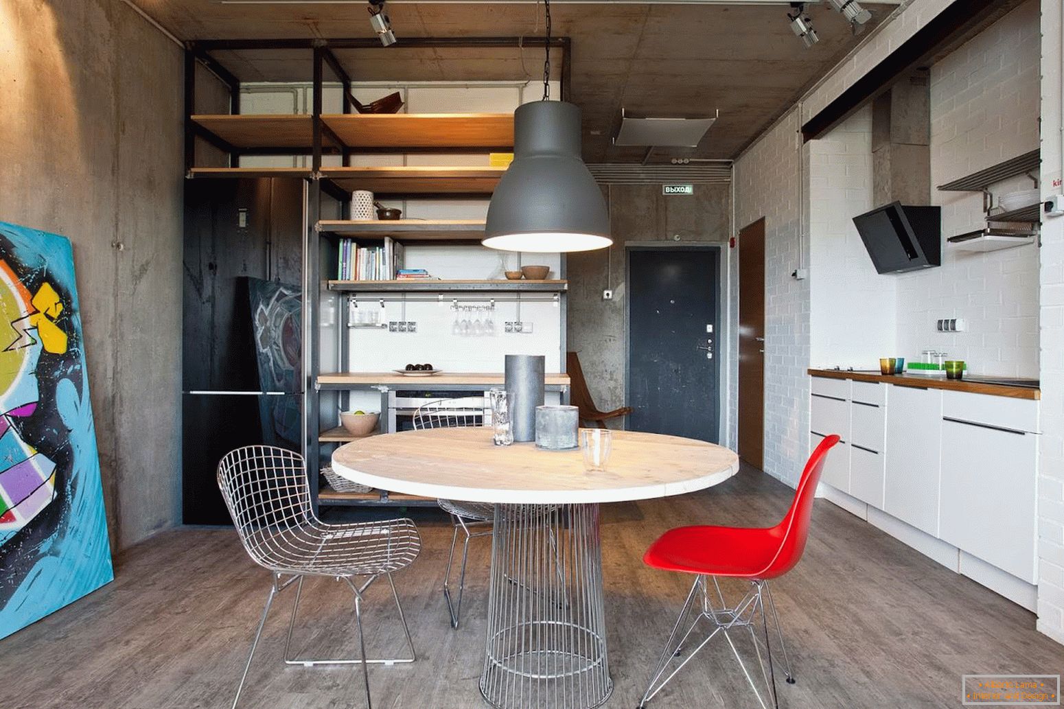 Interior of a small kitchen