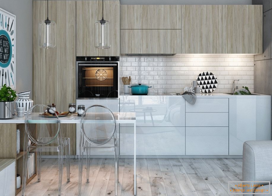 Interior of a small kitchen