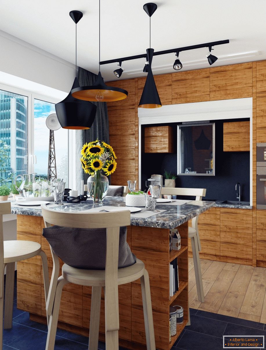 Interior of a small kitchen