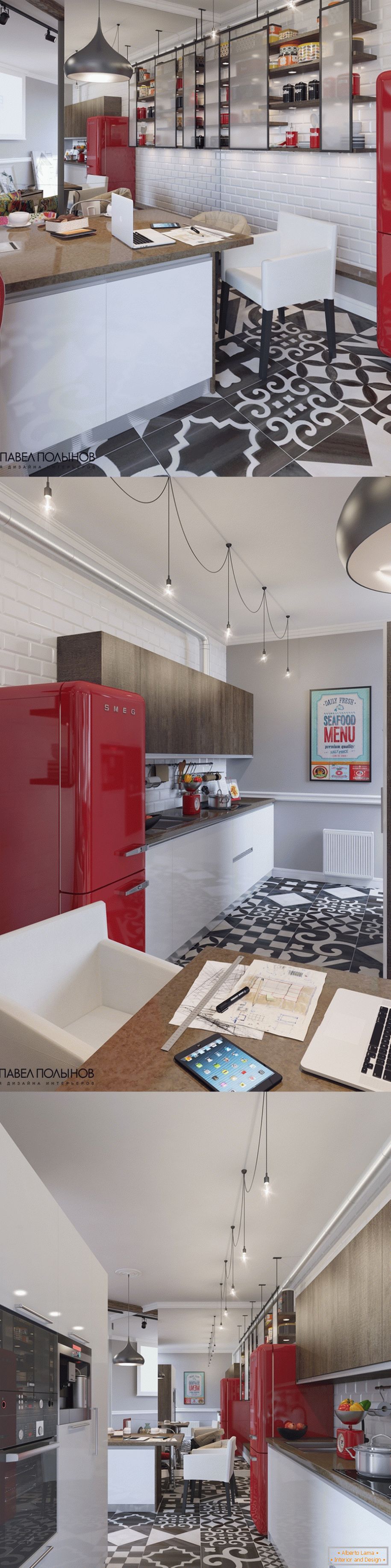 Interior of a small kitchen