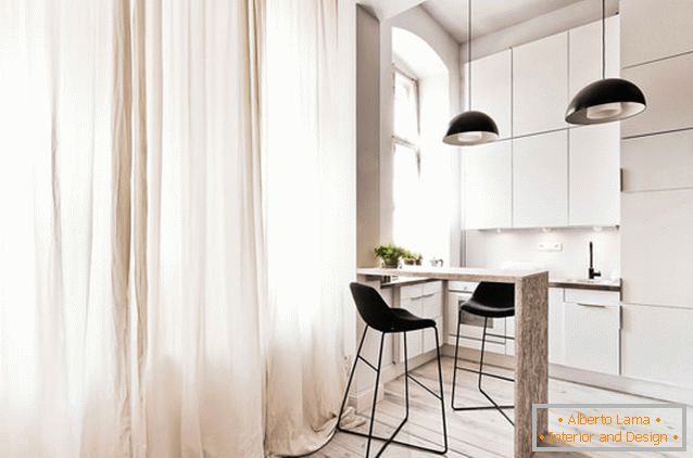 Interior of a small kitchen