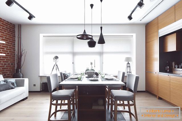 Interior of a small kitchen