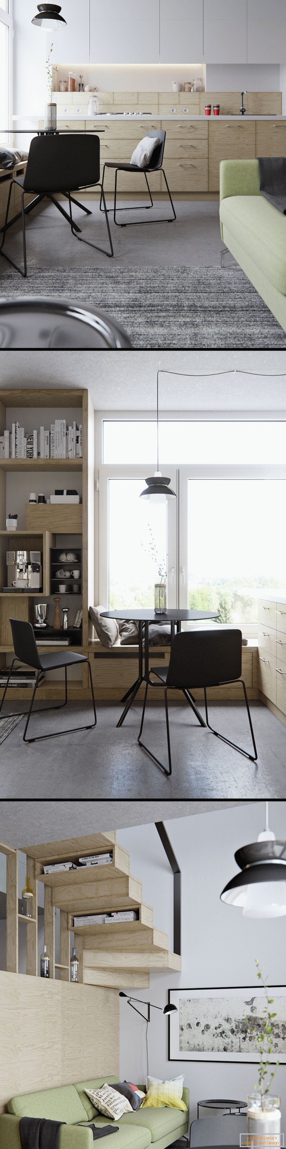 Interior of a small kitchen