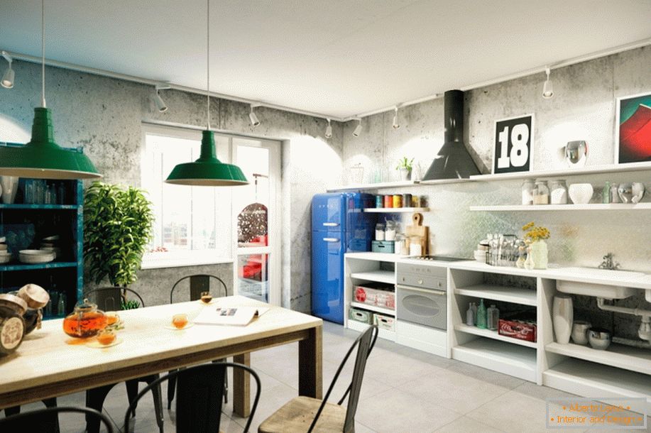 Interior of a small kitchen