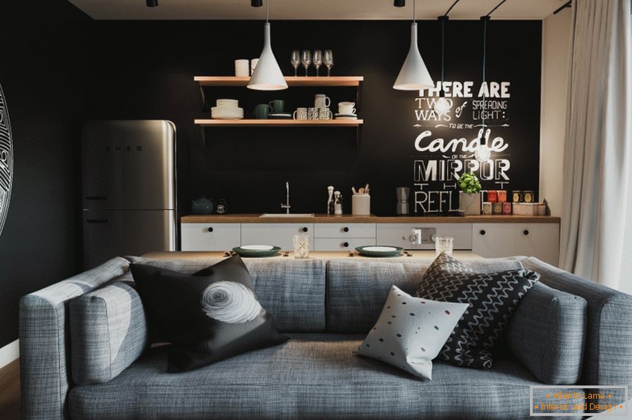 Interior of a small kitchen