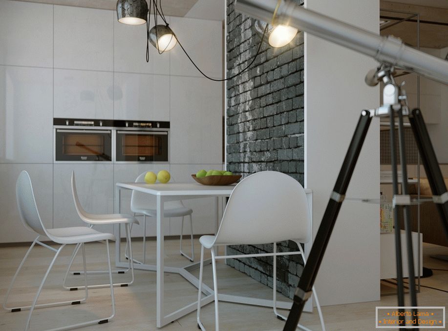 Interior of a small kitchen