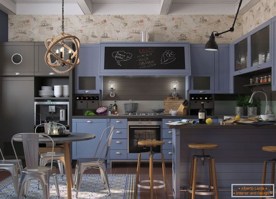 Interior of a small kitchen