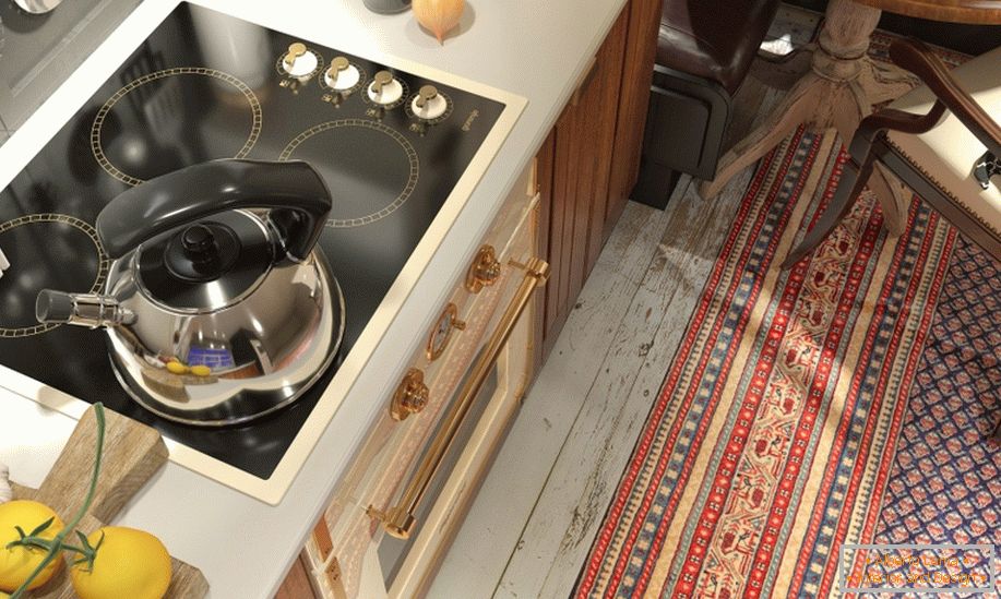 Interior of a small kitchen