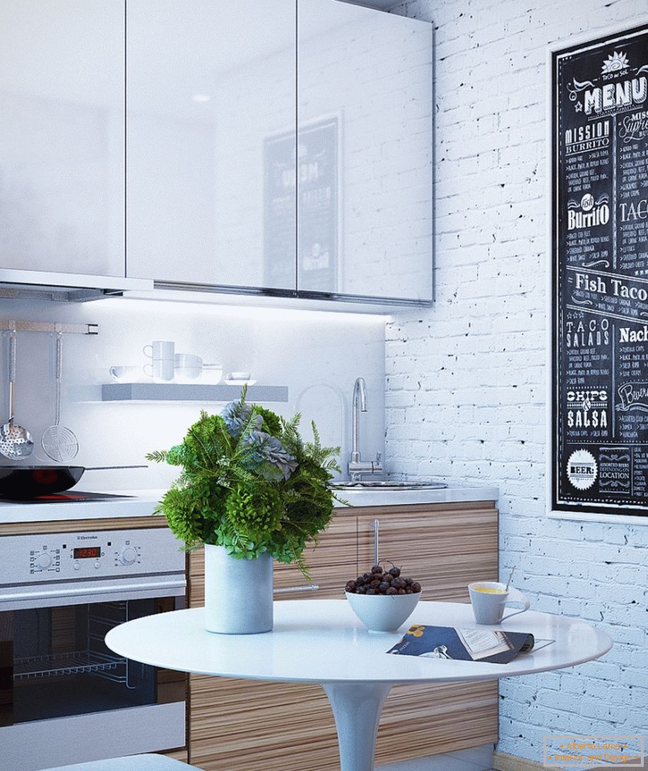 Interior of a small kitchen