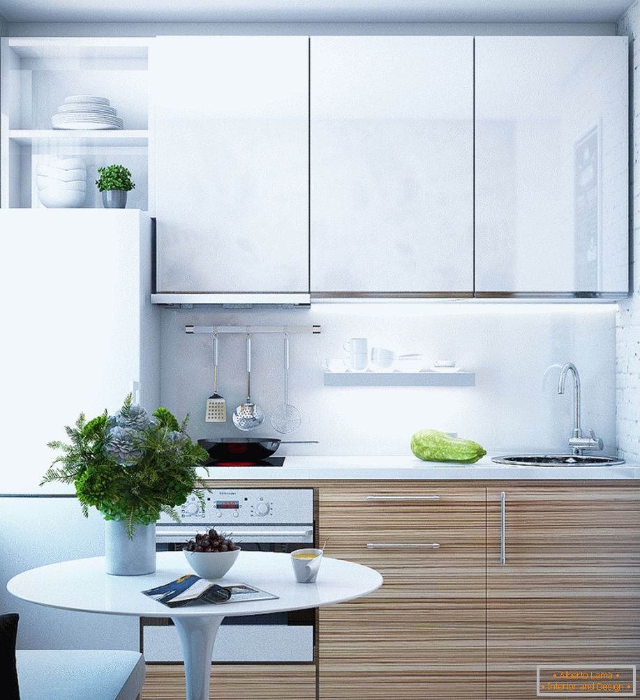 Interior of a small kitchen