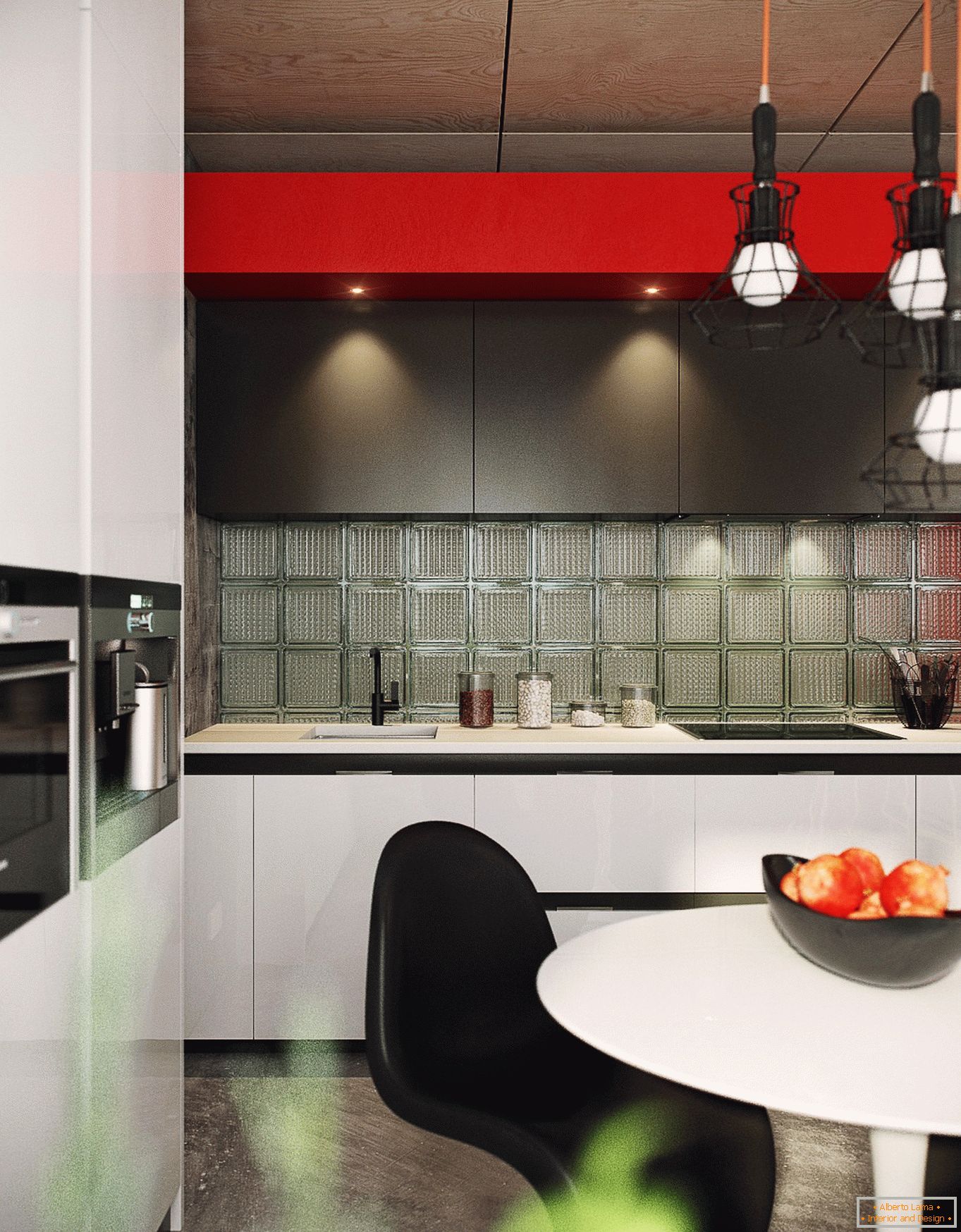 Interior of a small kitchen