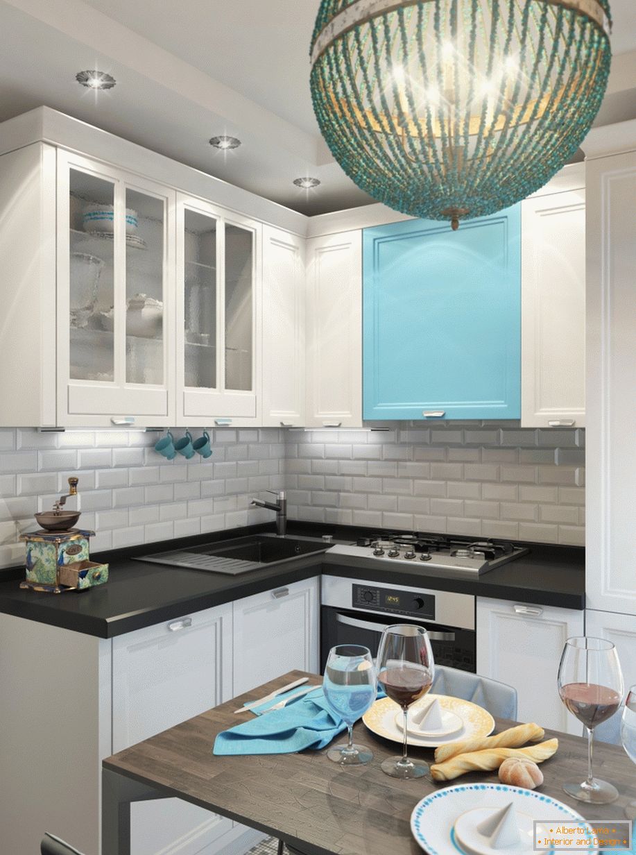 Interior of a small kitchen