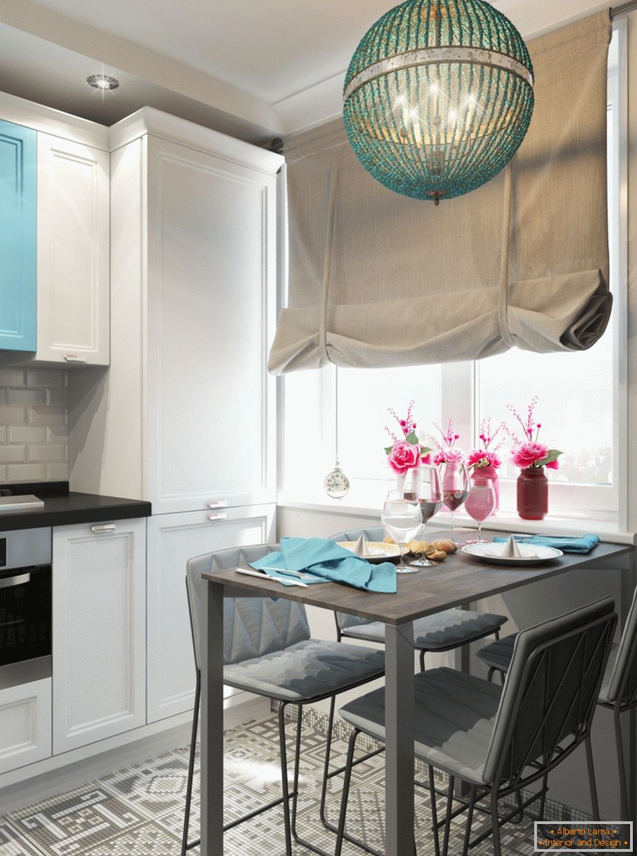 Interior of a small kitchen