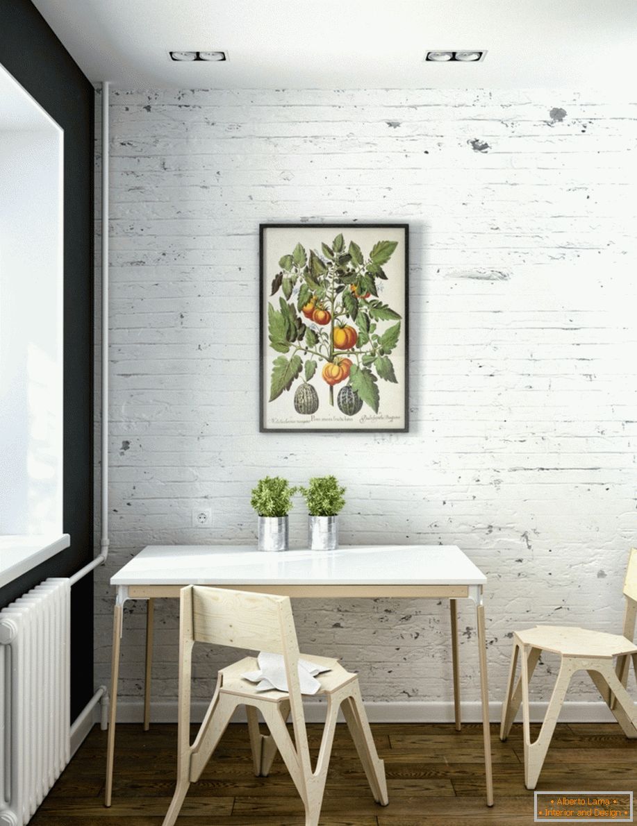 Interior of a small kitchen