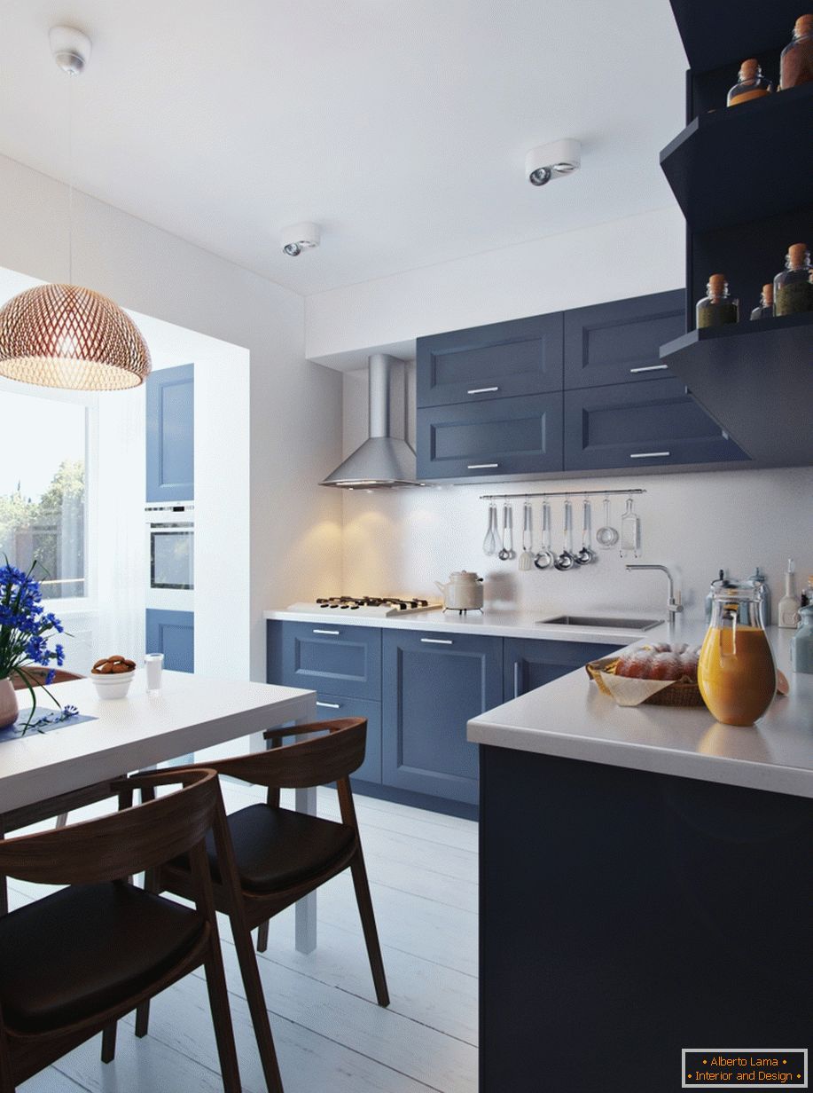 Interior of a small kitchen