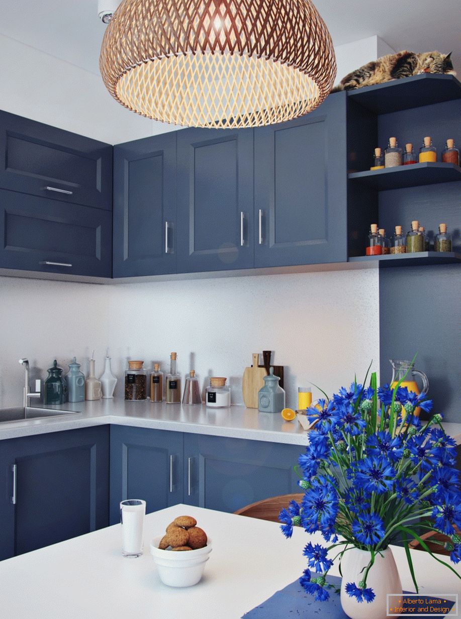 Interior of a small kitchen