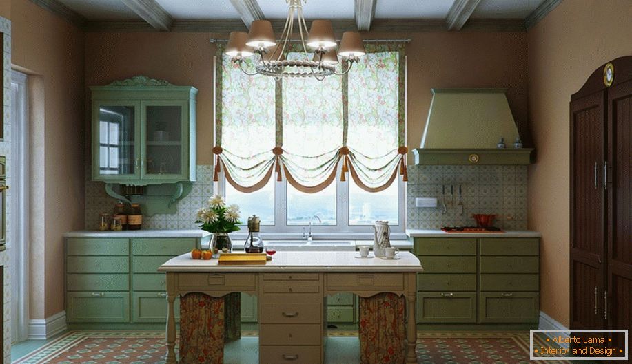 Interior of a small kitchen