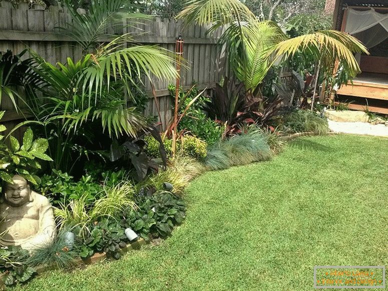 A small Buddha in the garden