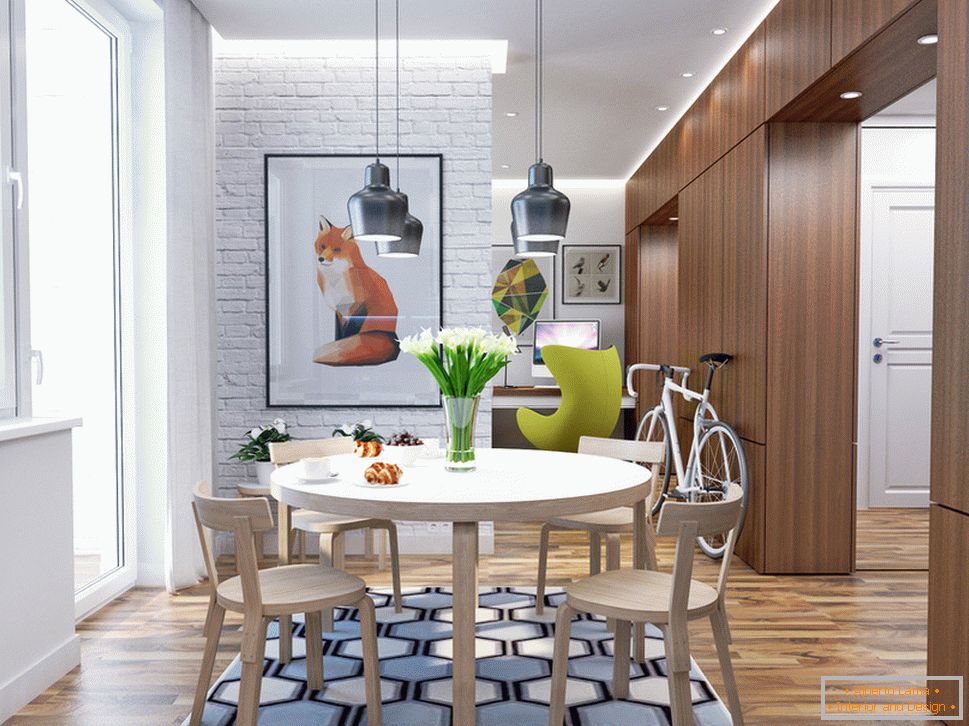 Kitchen with dining area